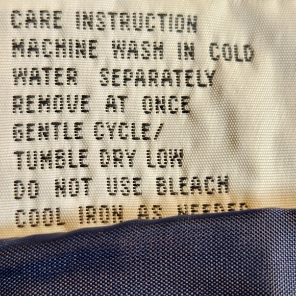 Uno Momento Red & Navy Hooded Zip & Snap Coat Size Small - Picture 12 of 12